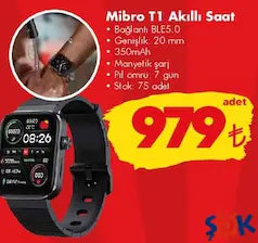 MİBRO T1 AKILLI SAAT